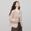 【11/19新品】熙世界仿皮草粉色小香风短外套女冬季气质名媛圆领圈圈呢毛绒上衣 商品缩略图3