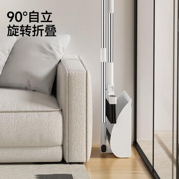 五月花扫把簸箕两件套家用防风旋转梳齿型可夹纸扫帚不粘头发笤帚畚箕 商品图5