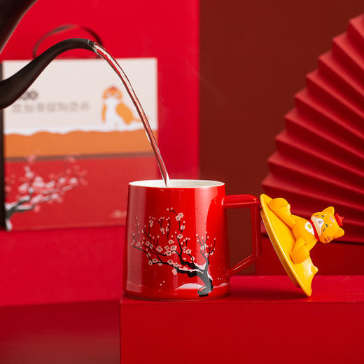 平仄x上新了·故宫 御猫说雪知春 信陶瓷杯礼盒 400mL 商品图1