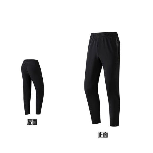 超级安踏经编加绒运动裤男子秋冬保暖长裤休闲针织裤152547303U 商品图5