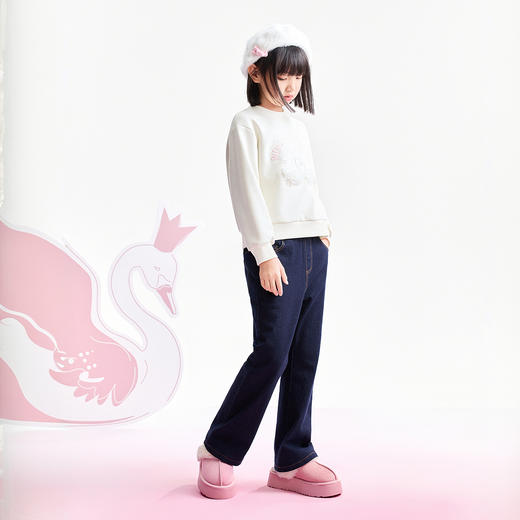 【实体店同款】女童中领卫衣冬季新款安奈儿童装AG541396 商品图6