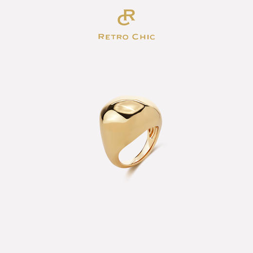 Mordern Art 现代艺术时期 | 星月圆形金/银色戒指 商品图0