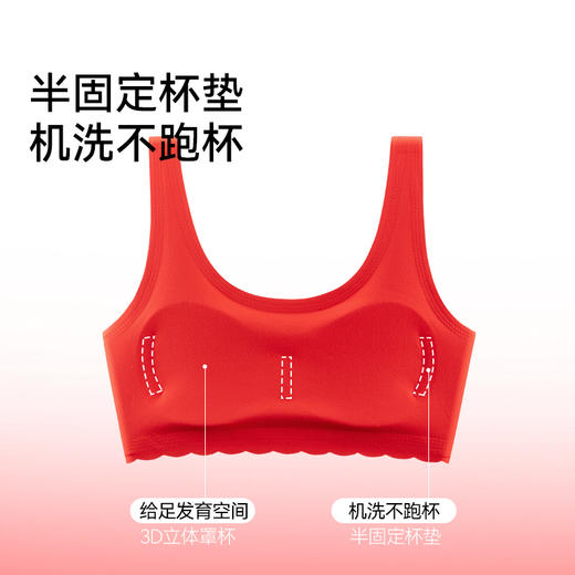 MILOFISH米乐鱼2026年少女新年内衣内裤袜子组合 守护3件套 岁岁平安 商品图3