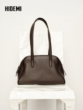 HIDEMI 大秀款城市波士顿系列进口西班牙荔枝皮长肩带大容量极简单肩包