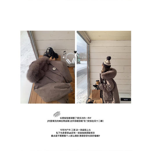 金蘑菇菇 富士山下 滑雪服派克 / 90白鸭绒 户外抗寒保命级 商品图2