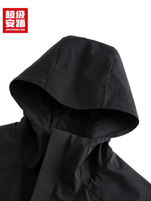超级安踏防水连帽夹克男秋冬保暖磨毛运动外套通勤上衣152547606U 商品图4
