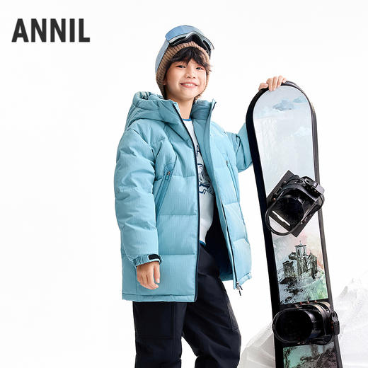 【实体店同款】男童中长款羽绒服冬季新款安奈儿童装AB545369 商品图2