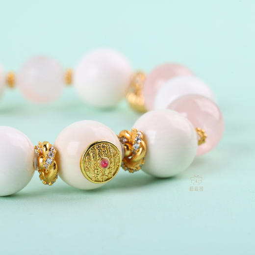 【遇善缘】粉晶牙雕手串  ZX2506252 商品图4