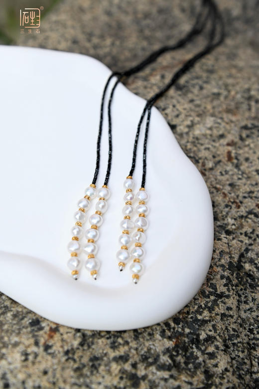 天然茶晶/尖晶石巴洛克珍珠多用设计长链 商品图4