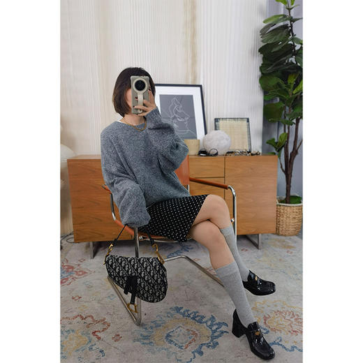 【非质量问题不退换】眼里星光  山羊绒白厂丝混纺 康宝莱 圆领羊绒毛衫 高精尖货 你值得拥有 商品图0