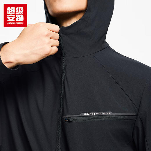 超级安踏防水加绒外套男秋冬运动训练夹克休闲连帽上衣152547604U 商品图2