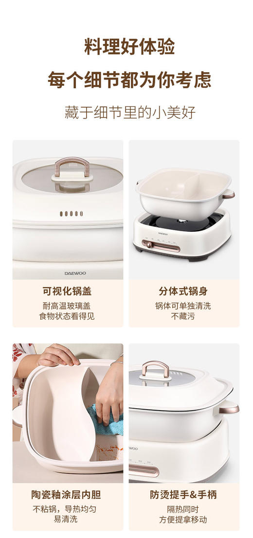 大宇分体式鸳鸯电火锅 商品图8