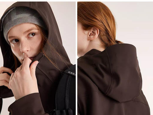 【秒杀价已调 直接拍】凯乐石 女士薄绒 短款 宽松 软壳外套 冲锋衣 商品图7