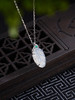 子佩集S925银【一叶盛夏】套链【TL014213】纯银白玉髓树叶项链2502 商品缩略图3