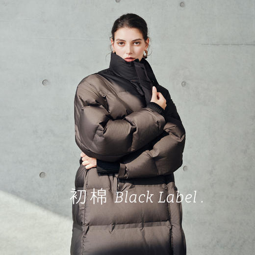 棉仓367615009-【黑标】压胶长款羽绒服女25秋冬90白鹅绒气质立领外套 商品图2