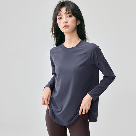Gymicon能量符号 秋冬宽松瑜伽服休闲运动服女透气速干跑步健身长袖T恤YASY2531 商品图3