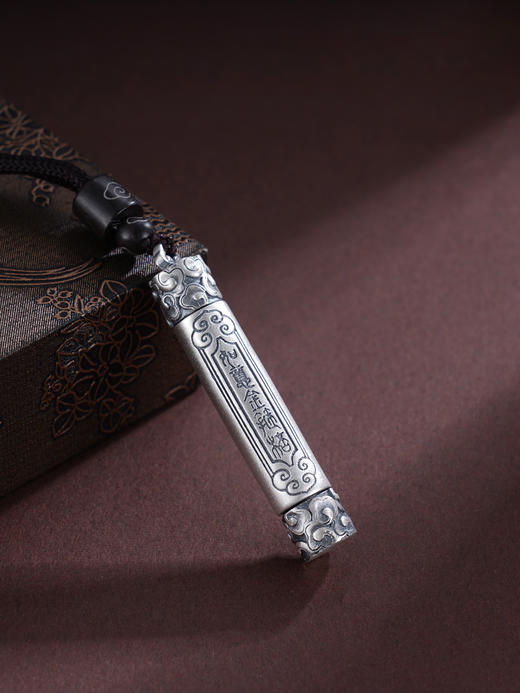 子佩集S999银【大圣金箍】套链纯银【E237】仿古金箍棒项链2501 商品图1