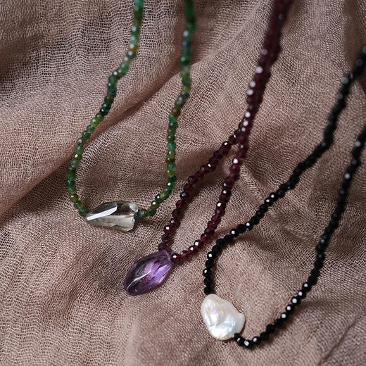 北京仓｜Chan Luu-Claire-珍珠 吊坠 缟玛瑙 串珠 项链［美国设计师］ 商品图5