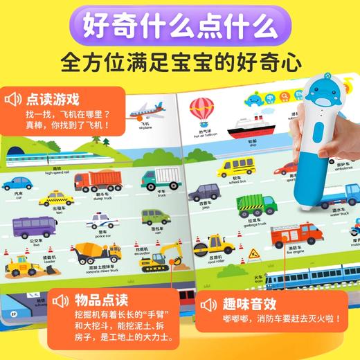 【点读版】 豚小蒙双语启蒙认知大百科0-3岁幼儿宝宝中英双语早教启蒙点读绘本我的身体我的家人逻辑思维启蒙 商品图2