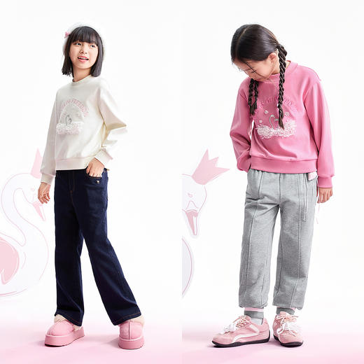 【实体店同款】女童中领卫衣冬季新款安奈儿童装AG541396 商品图3