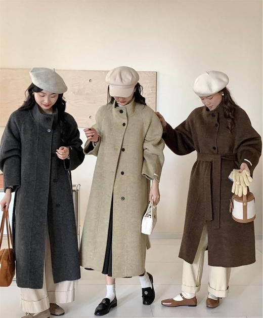 降温高端局!品牌重磅好货!高奢定制款【意大利IT樱西玛ENXIMANE·小立领多穿法100%澳洲超细羊毛大衣】福利加码 每件发货赠送衣架十 防尘袋! 商品图0