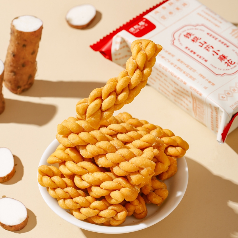 源桃 铁棍山药小麻花 嘎嘣脆爽 回味无穷 1500g/箱