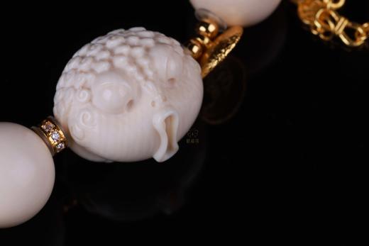 【日日富足】牙雕黄财神手串-ZX2504070 商品图5
