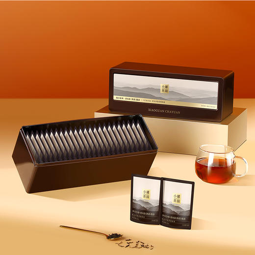 小罐茶悦享礼盒普洱熟茶散茶茶叶199元24袋装马口铁礼盒 商品图0