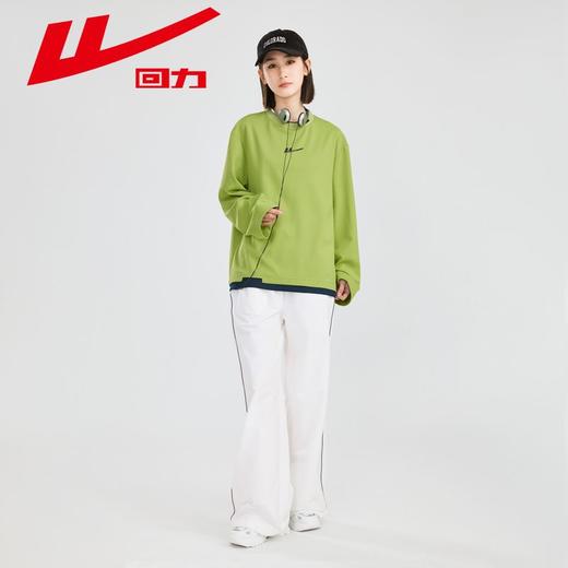 回力假两件卫衣女2025春新款小个子外穿宽松休闲百搭上衣套装T恤 商品图8