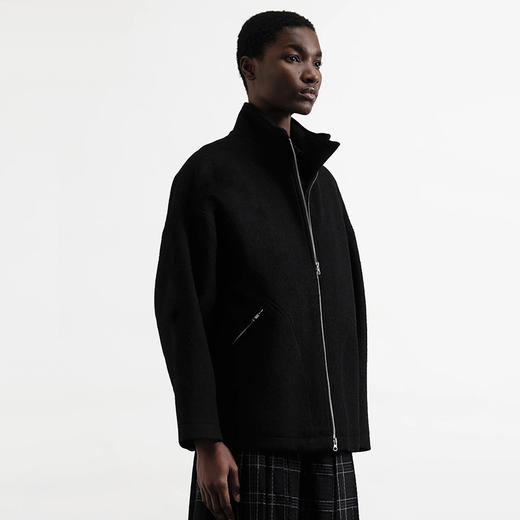 YMC AARON ZIP JACKET 意大利羊毛女装廓形立领夹克外套 商品图1