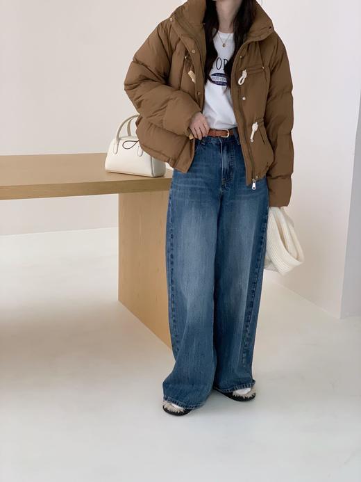 【YW】无忧购甜美木扣短款羽绒服女立领小个子保暖白鸭绒面包服外套8830款（截单后7天发货） 商品图13