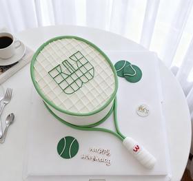 网球王子/女王椭圆形卡通翻糖蛋糕-低糖处理无添加