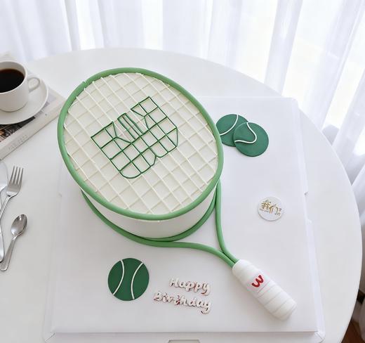 网球王子/女王椭圆形卡通翻糖蛋糕-低糖处理无添加 商品图0