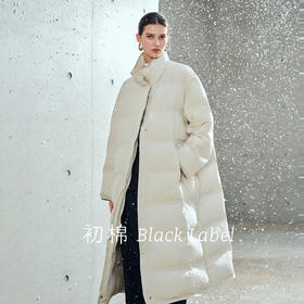 棉仓367615009-【黑标】压胶长款羽绒服女25秋冬90白鹅绒气质立领外套