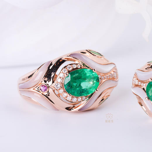 【舍我其谁】祖母绿耳钉    CB12502027 商品图2