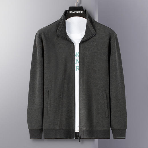 罗蒙春秋装男士外套休闲百搭运动通勤微弹垂感长袖外套男 商品图3