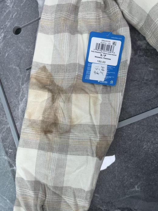 瑕疵Columbia/哥伦比亚 女士秋冬纯棉法兰绒格纹加绒保暖休闲连帽外套 商品图2