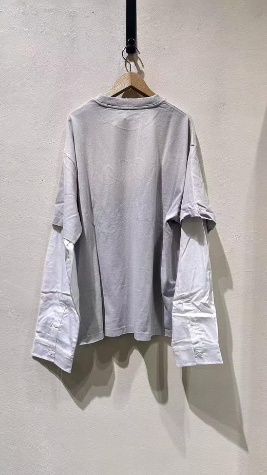 女款logo刺绣长袖T恤hu001 商品图1