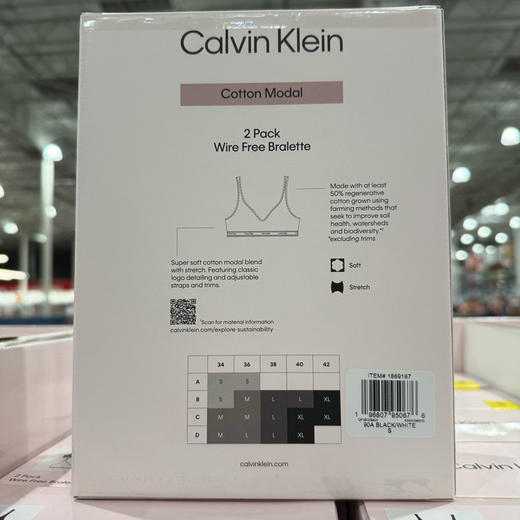 感恩节特价📣美国🇺🇸✈️特价240元/2个装包税包邮到手了🔥Calvin Klein CK无钢圈舒适文胸2件装 商品图4