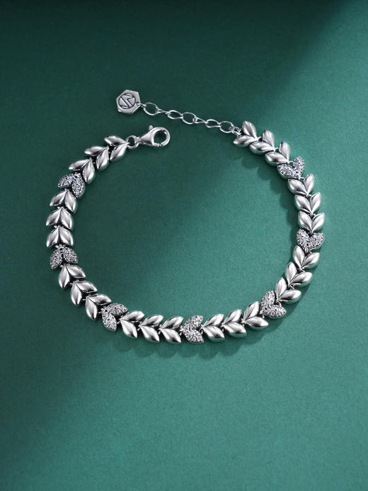 子佩集S925银【穗穗年年】手链【SL-096】纯银原创2麦穗2502 商品图0