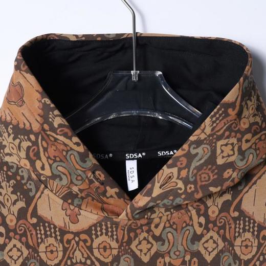 WY1369SDSA男士秋冬新款痞帅男装设计师抽象图案连帽卫衣时尚百搭上衣 商品图2