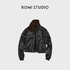 ROMISTUDIO“新西兰雾感小羊皮”拼獭免绒拉贡领皮草 RWCWWG6582 商品缩略图0