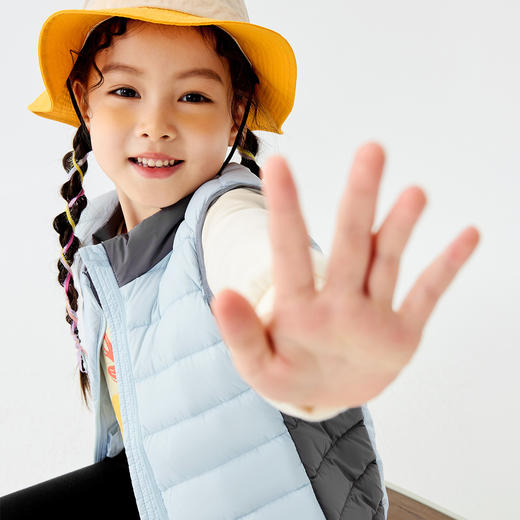 【三防】迷你巴拉男女童防风保暖连帽羽绒服宝宝立领羽绒马甲 商品图5