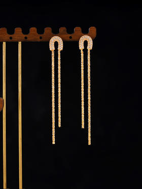 子佩集S925银【温柔之诗】耳钉纯银【KK1416E】时尚镀金2501