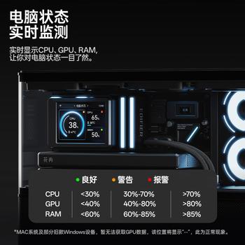 漫步者（EDIFIER）NEW CYBER一体式桌搭蓝牙音箱 海景房音响 高保真电脑音响 居家艺术音响 幻夜黑 商品图6