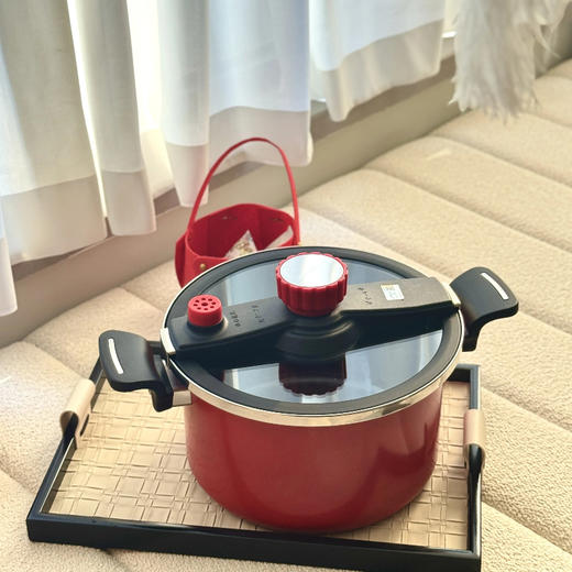 温仑山Velosan 大容量微压锅-6L 精铁一体成型 +​进口纳米陶瓷层 ；0涂层0氟0有害物质；微压锁鲜技术，微压锁鲜技术 商品图8