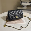 CHANEL cf 大mini 爱心金币 22b 羊皮 黑色 斜挎包 商品缩略图1