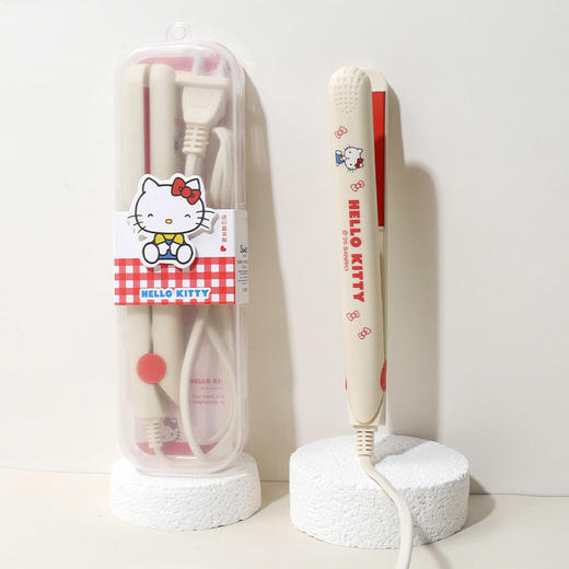 Hello Kitty迷你拉直夹板两用卷发棒神器-纪念日百货门店同款167443381 商品图0