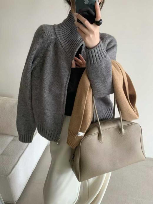 GZ温柔针织双拉链慵懒风开衫保暖毛衣(LH)(LD)-纪念日百货168145991 商品图2