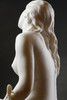 独角鹿西洋古董19世纪末20世纪初法国雕塑家Laurent-Honoré Marqueste签名创作人物主题卡拉拉大理石雕塑作品《蝉之女神》 商品缩略图8